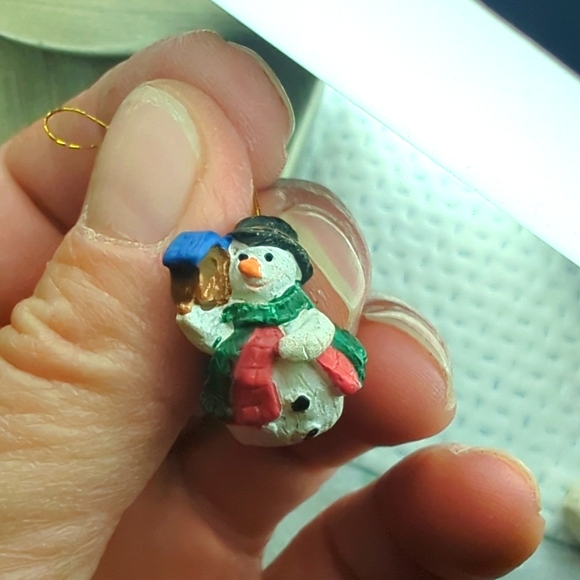 Micro Resin Snowmen Tiny Tree Ornaments - Picture 5 of 5
